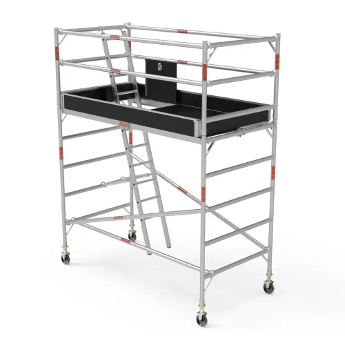 Image of 1.6m - 2.4m [platform height] wide mobile scaffold full set